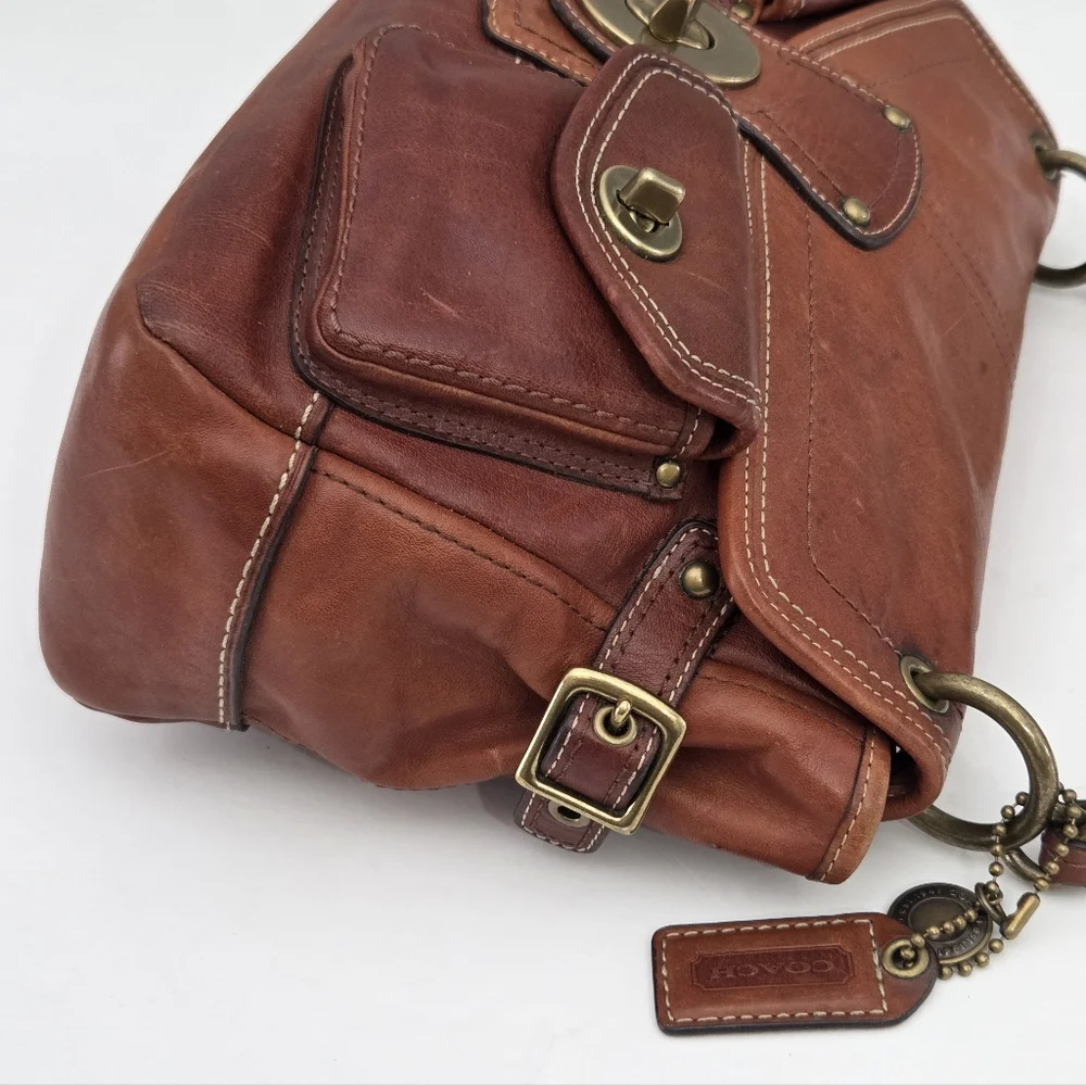 GORGEOUS COACH Y2K LIMITED EDITION LEIGH LEATHER LEGACY SATCHEL BAG 11128 - Picture 3 of 10